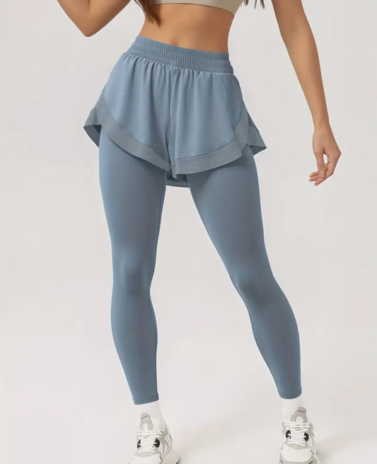 Two Piece Gray Sport Leggings