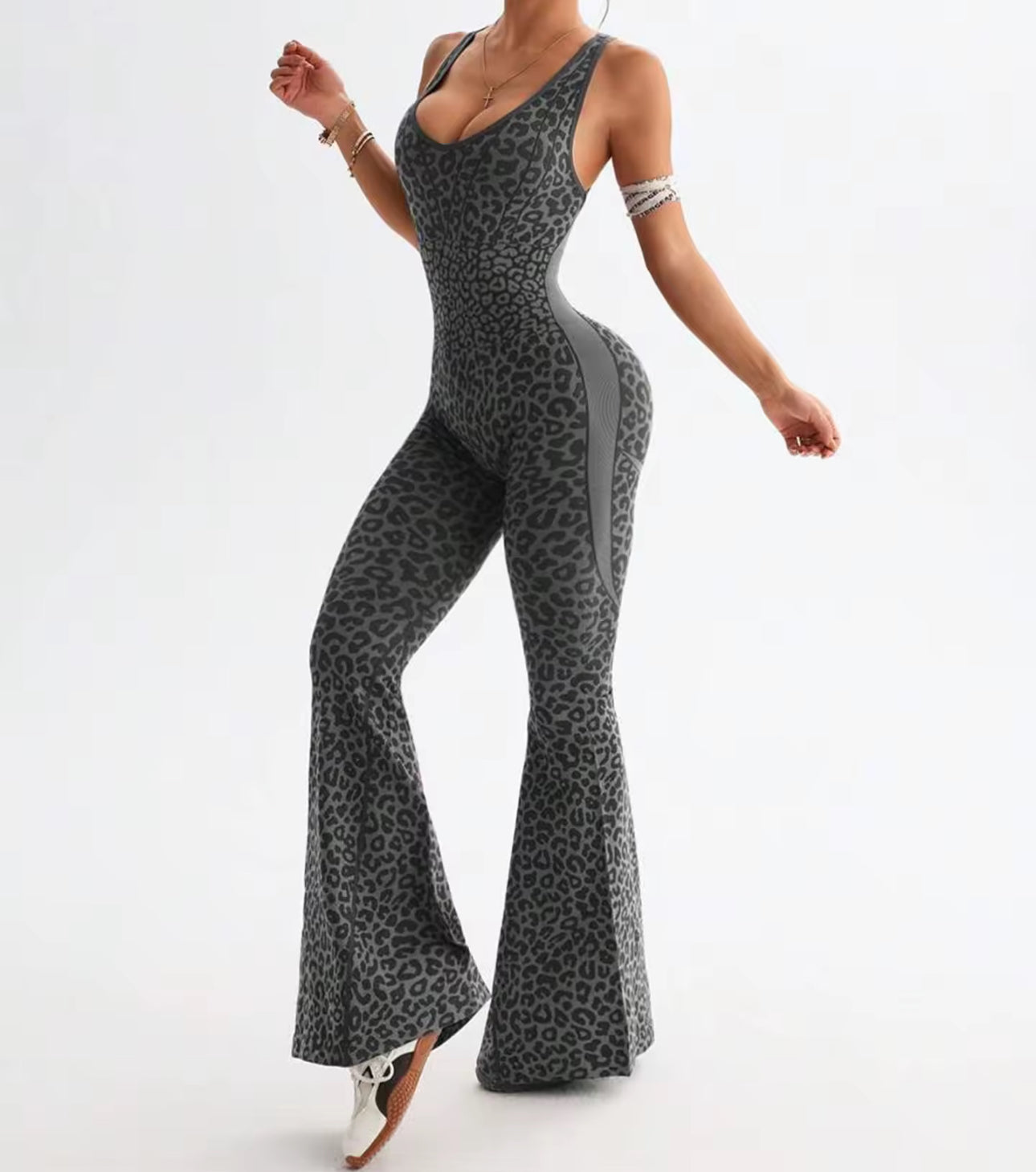 Leopard Criss-cross Jumpsuit