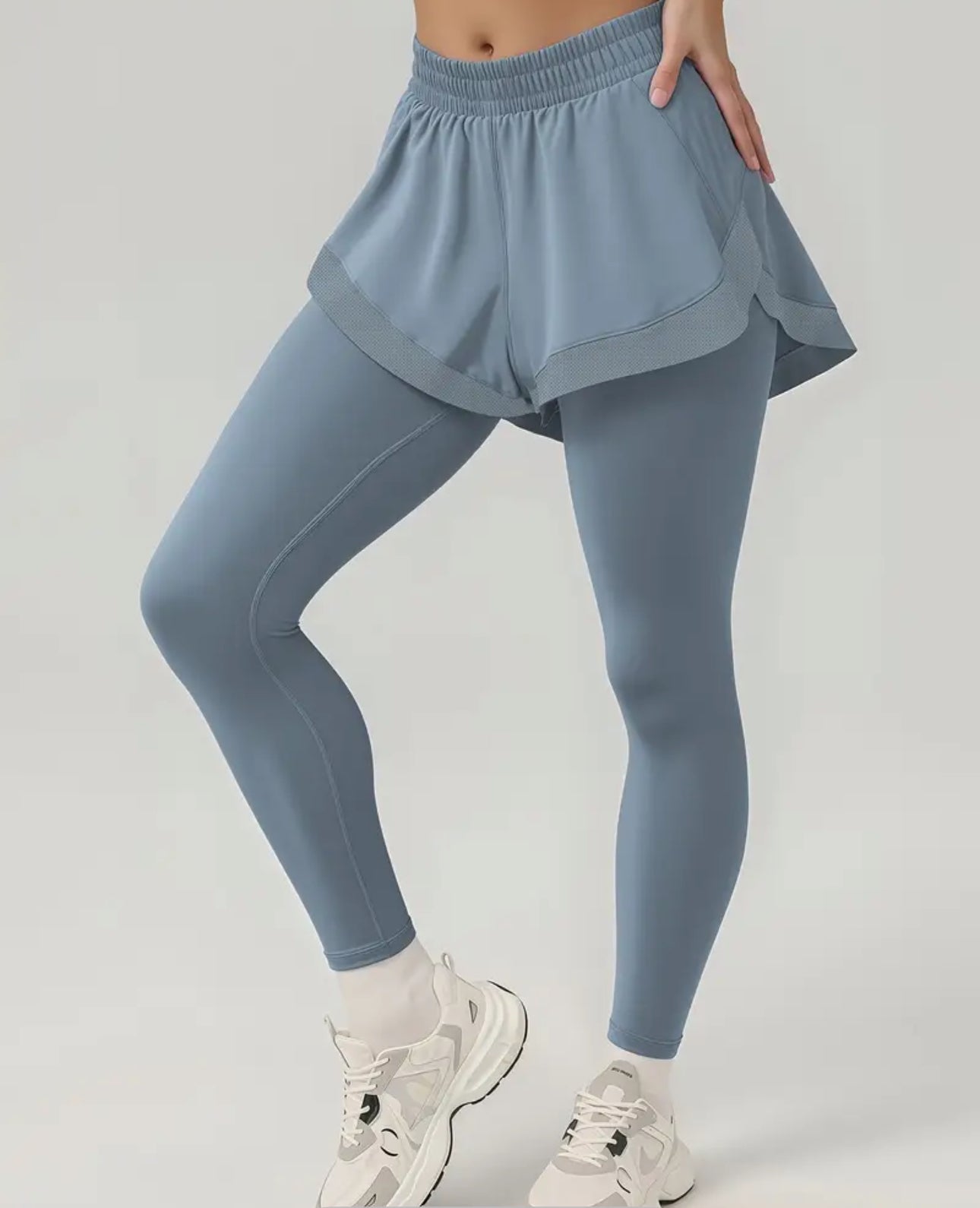 Two Piece Gray Sport Leggings